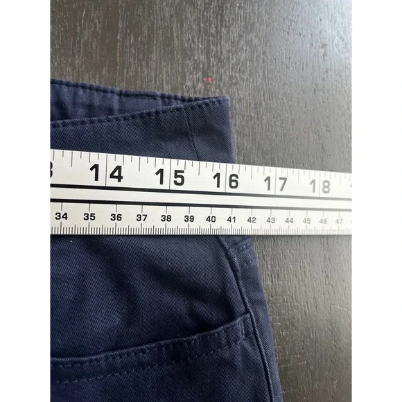 Seasalt Cornwall Women Navy‎ Blue Stretch Cropped Trousers Pants Size UK 12 US 8 - Picture 5 of 10